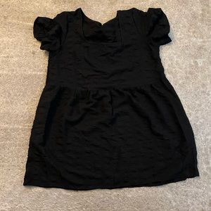 Black curve size dress